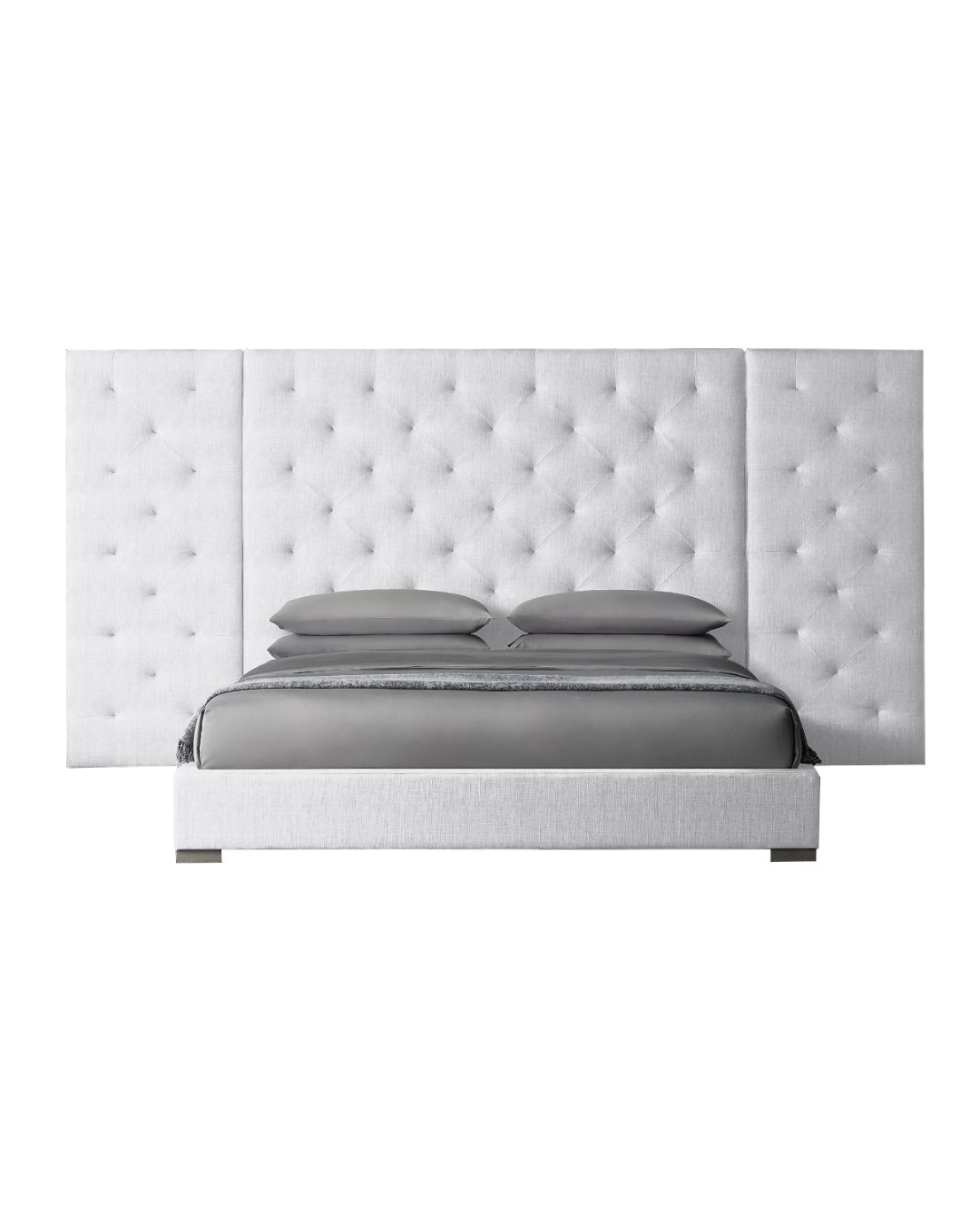 Diamond Tufted Bed with Panel