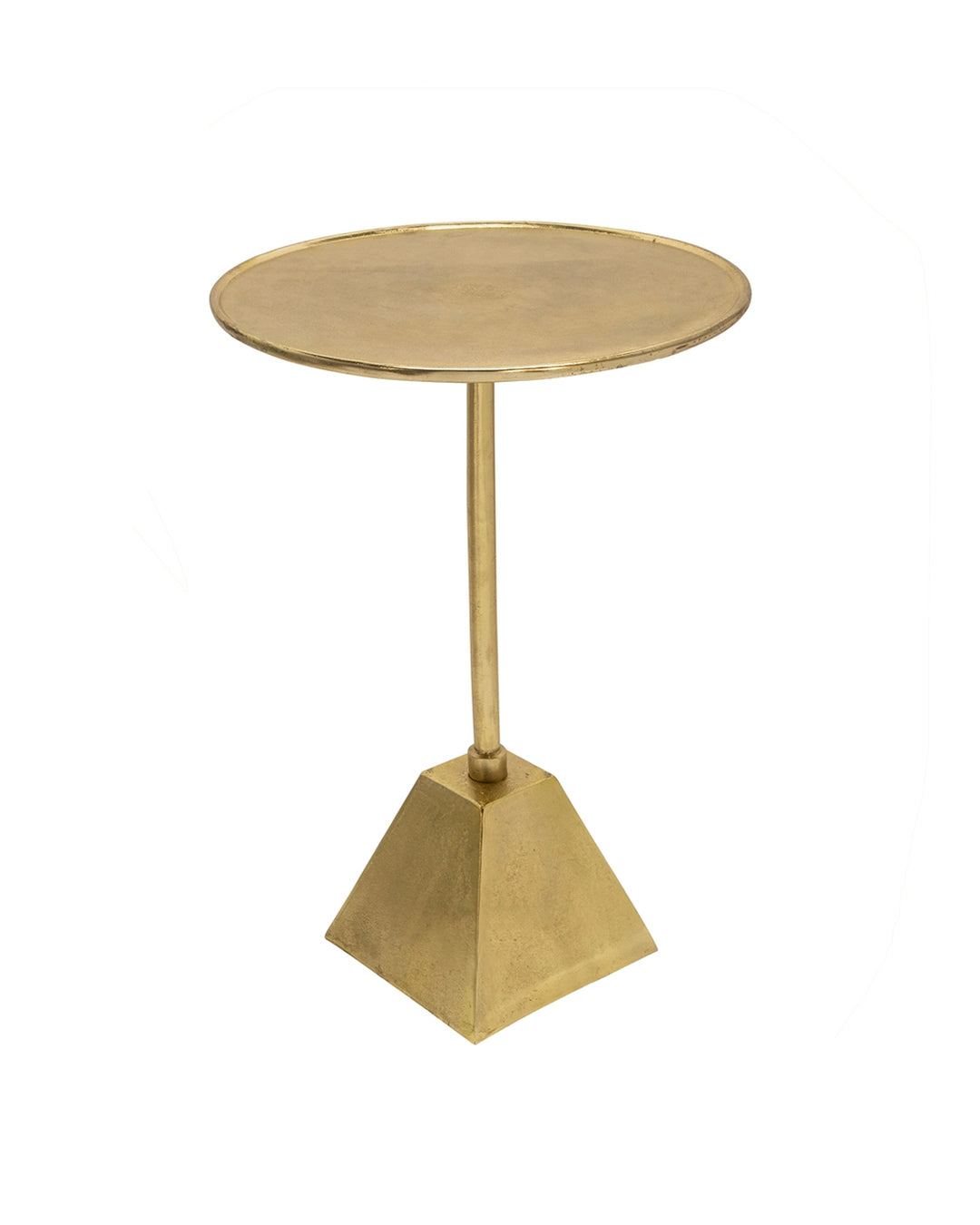 23" METAL SIDE TABLE, GOLD-KD