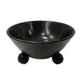 BOWL WITH BALL FEET, BLACK 12''