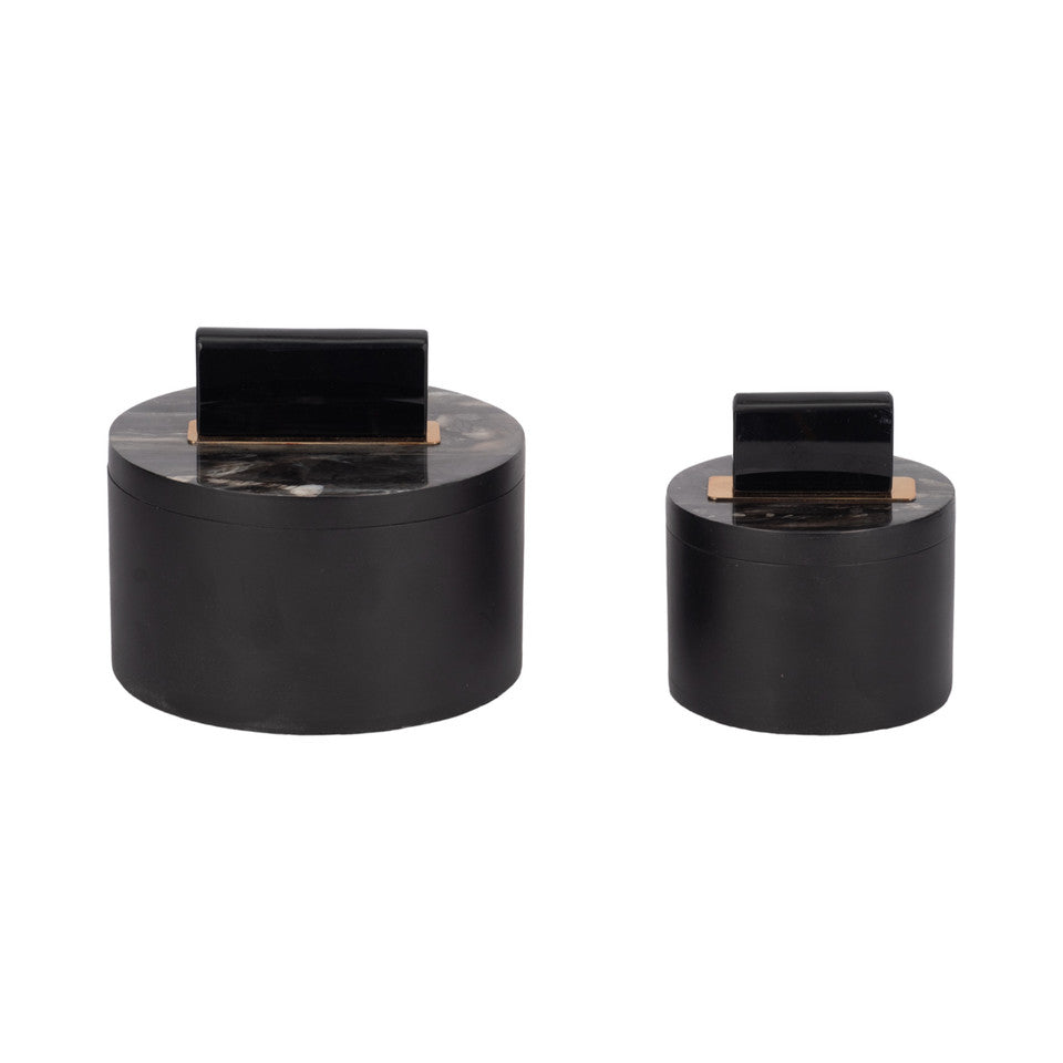 RESIN WHEATLY BLACK BOXES