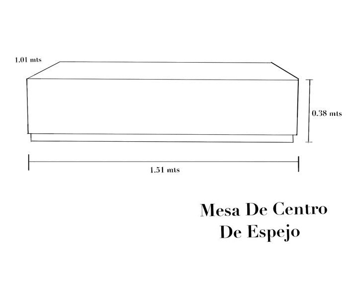 MESA DE CENTRO DE ESPEJO RO2087